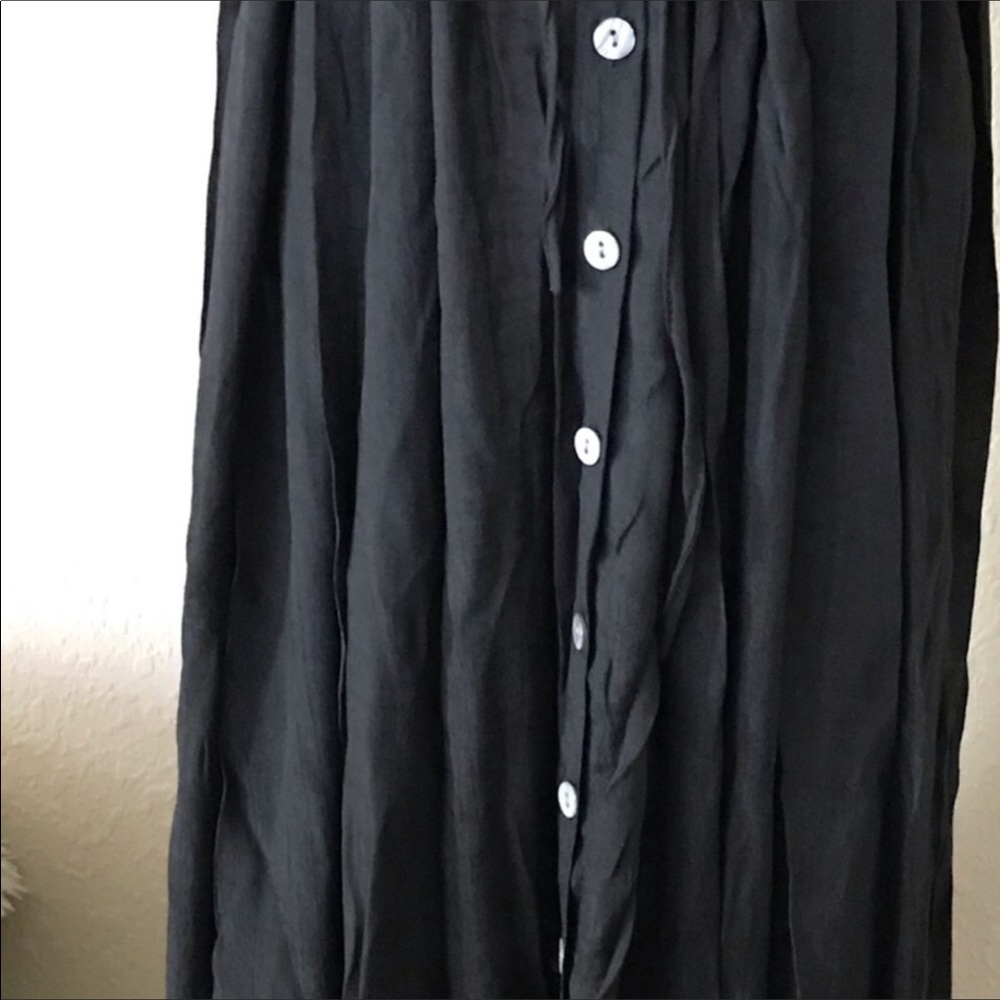 Boho Black Maxi Dress - Picture 4 of 11